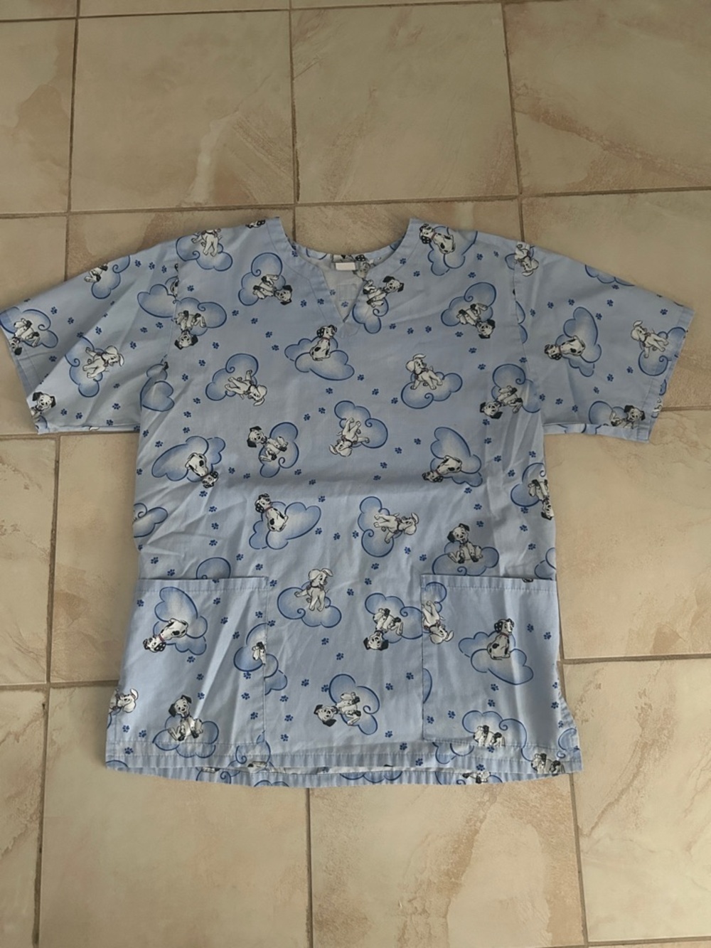 Women’s Disney Dalmatian Scrub Top